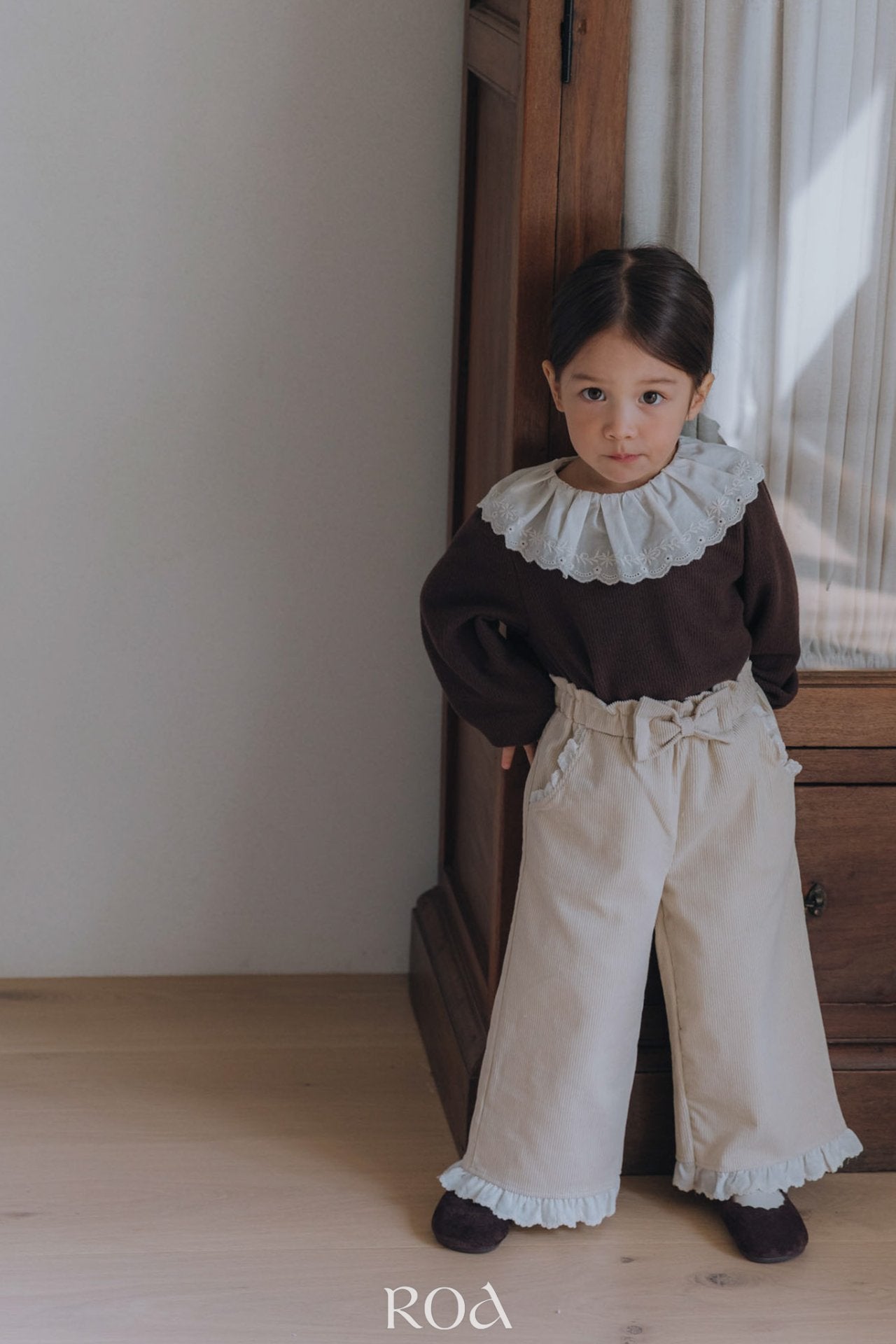 ［ROA］Lace collar tops