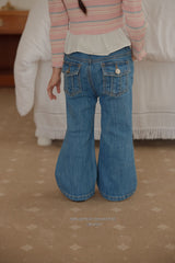 ［Melikey］Pocket bootscut denim pants
