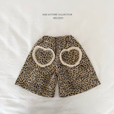 ［Melikey］Leopard heart bamuda pants