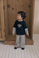 ［The beige］Layered Sleeve Tee