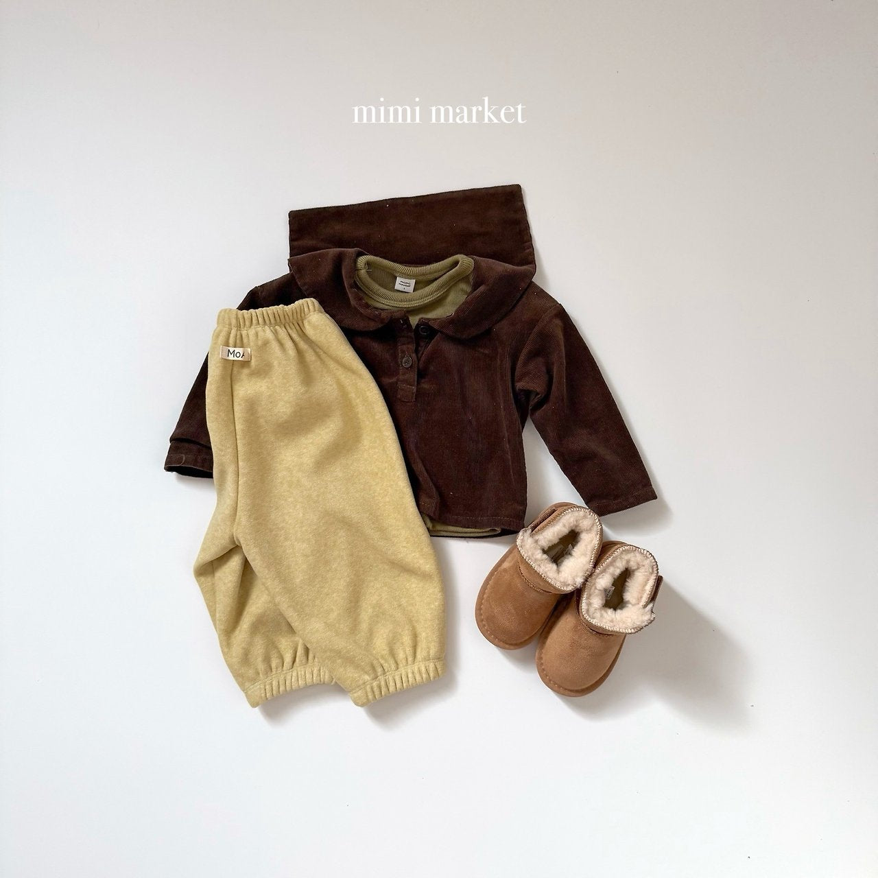 [mimi market] Corduroy sailor blouse