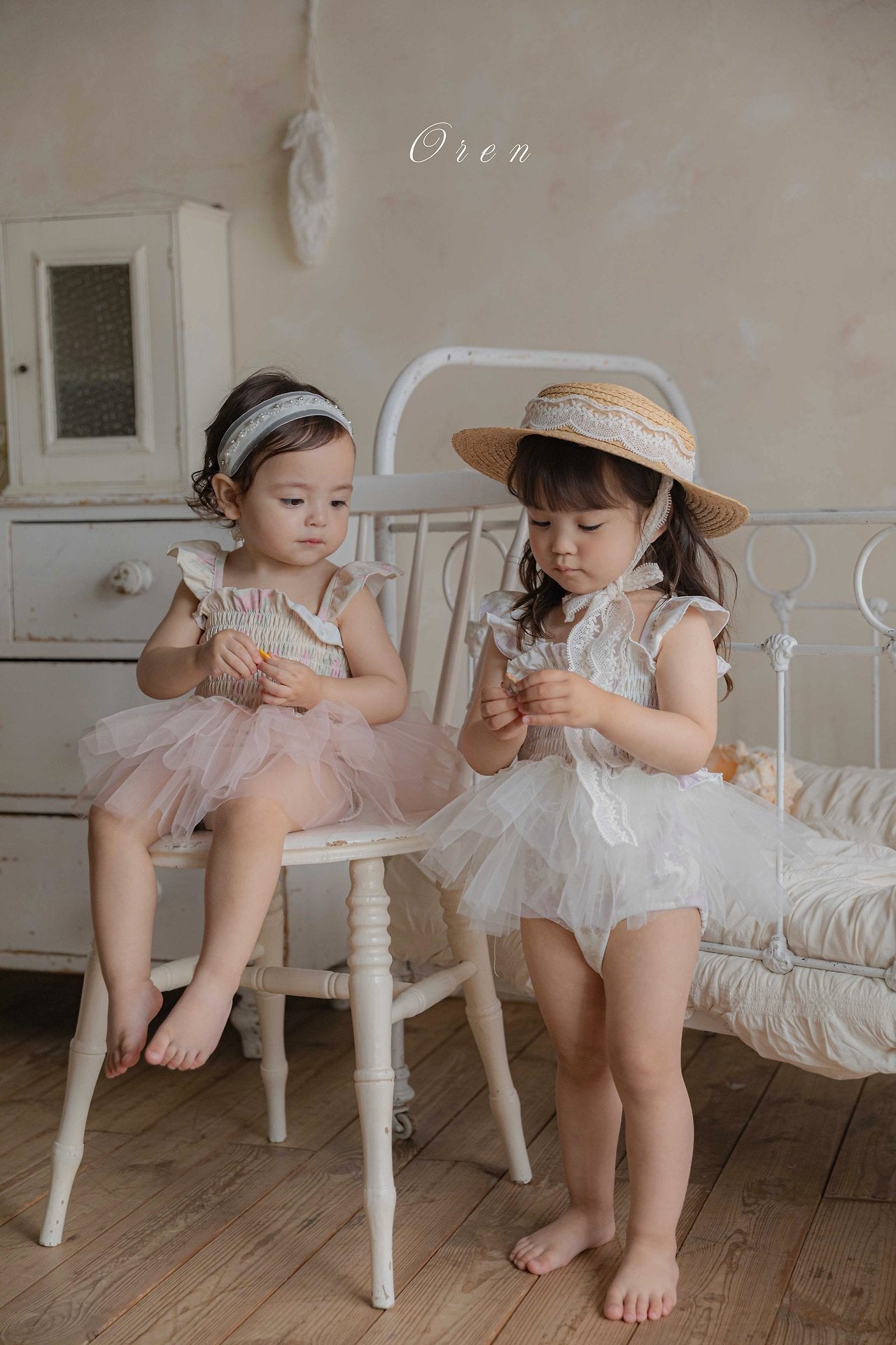 ［OREN］Flora tulle swim wear