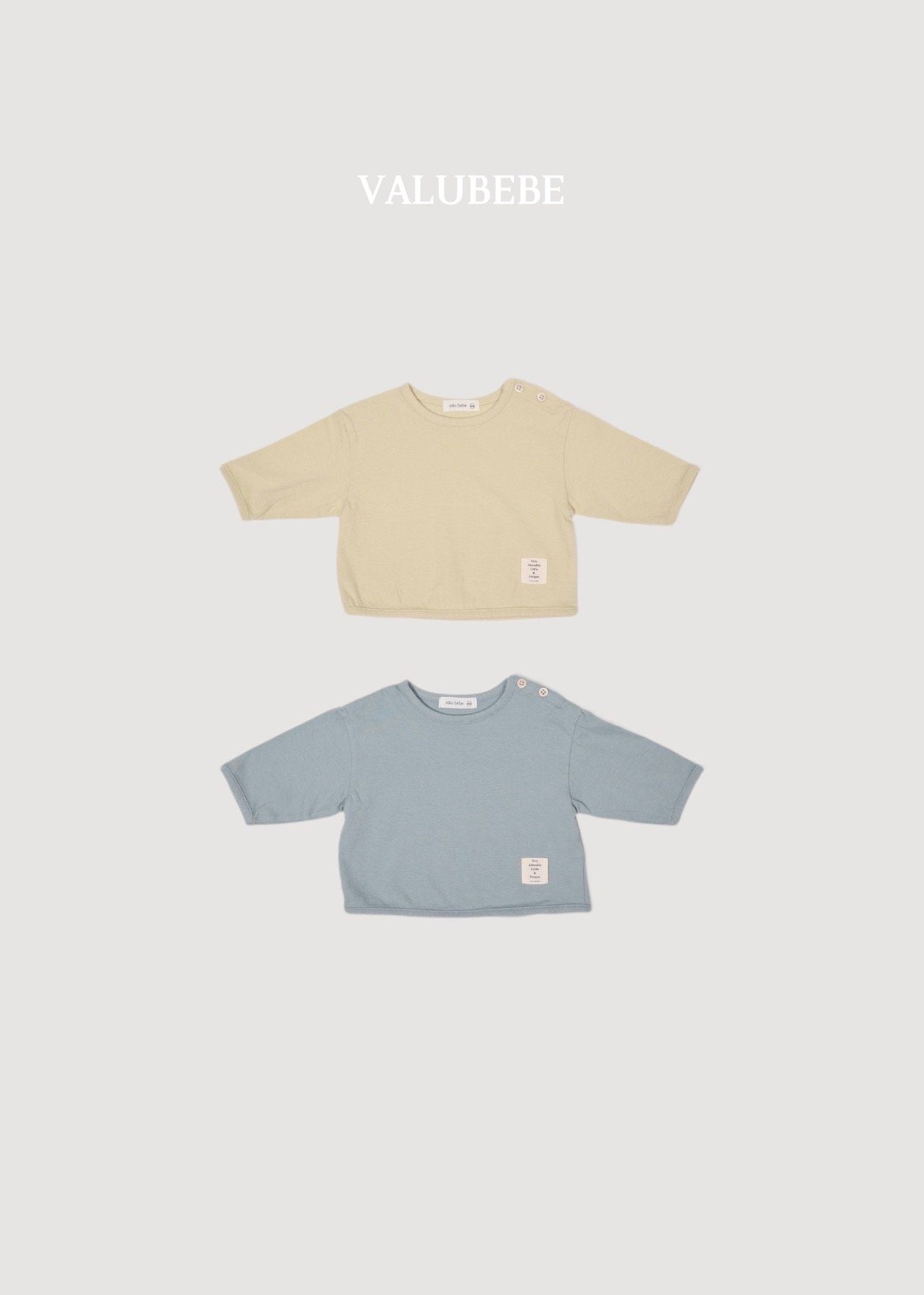 ［valubebe］Basic button tee