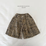 ［Melikey］Leopard heart bamuda pants