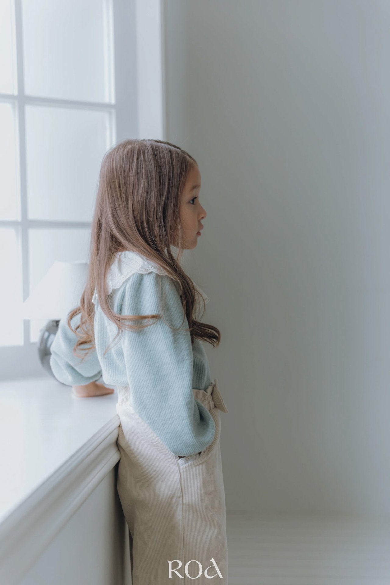 ［ROA］Lace collar tops