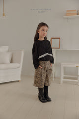 ［Melikey］Leopard heart bamuda pants