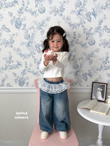 ［second moment］Frill collar rib tops
