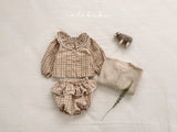 ［valubebe］Petit check frill blouse (baby)