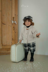 ［OREN］Brunel check suspender half pants