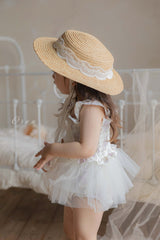 ［OREN］Flora tulle swim wear