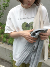 ［digreen］Pure swan tee (mom)