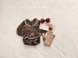 ［valubebe］Petit check frill blouse (baby)