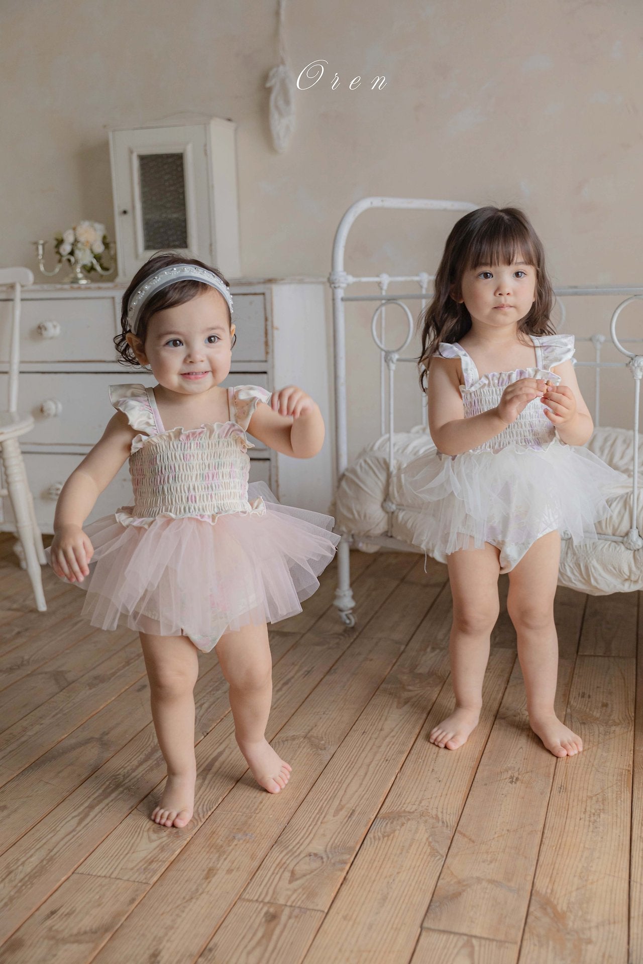 ［OREN］Flora tulle swim wear