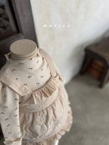 ［marron］Quilting frill one-piece