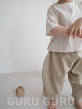 ［guruguru］Shoulder button tee