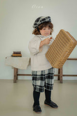 ［OREN］Brunel check suspender half pants