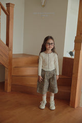 ［Melikey］Leopard heart bamuda pants
