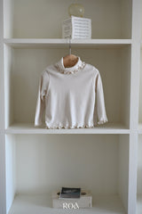 ［ROA］Basic mellow neck tops