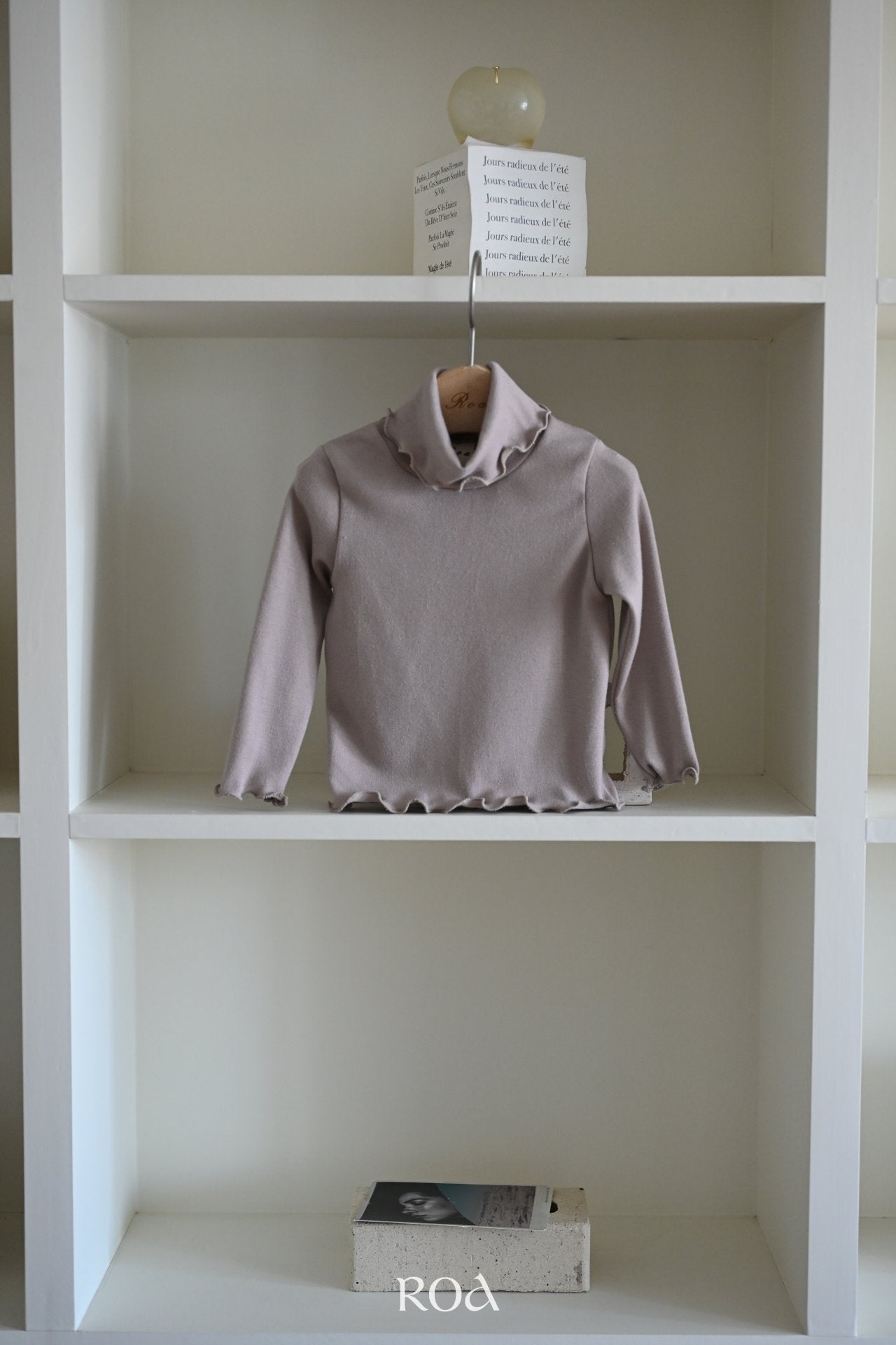 ［ROA］Basic mellow neck tops