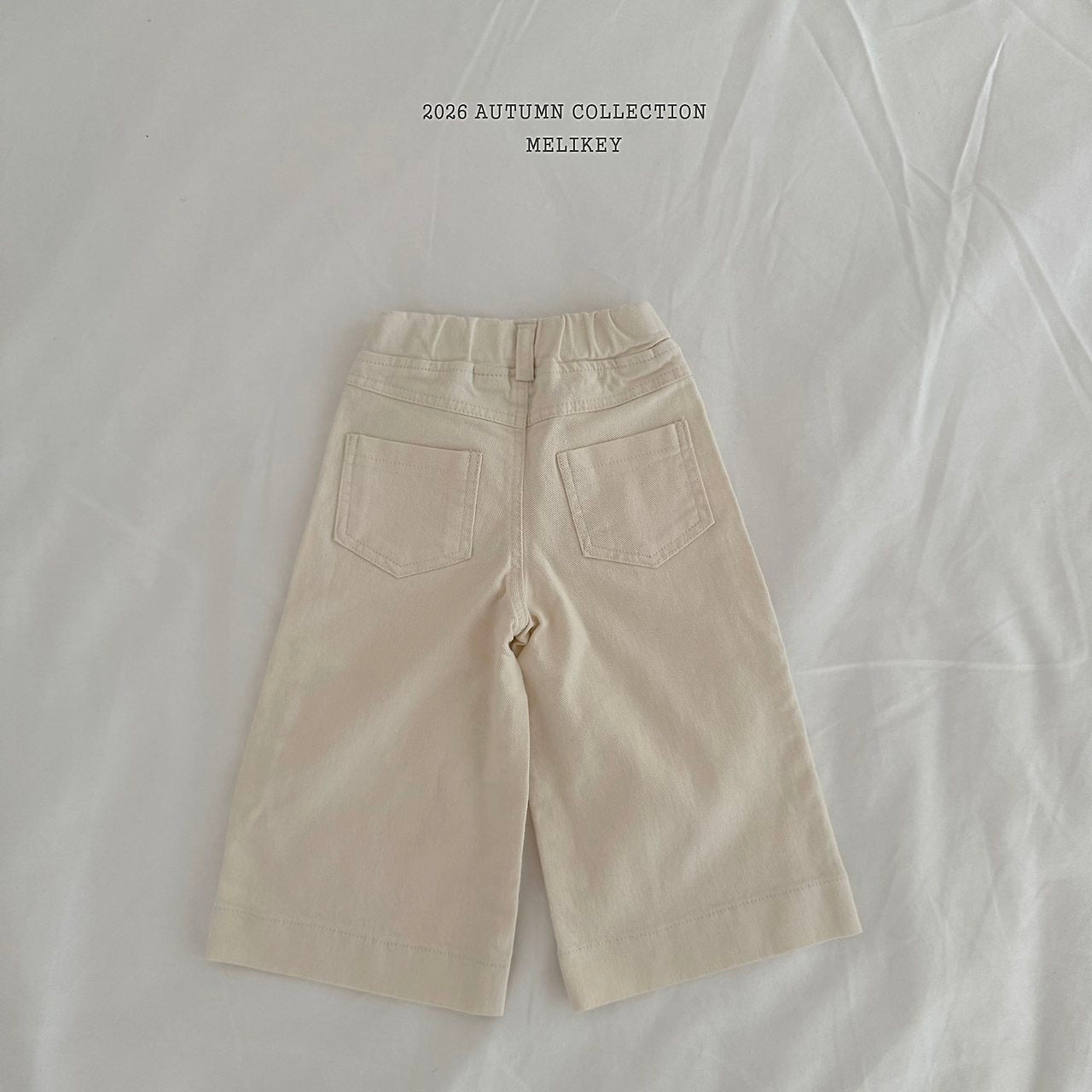 ［Melikey］Cotton wide pants
