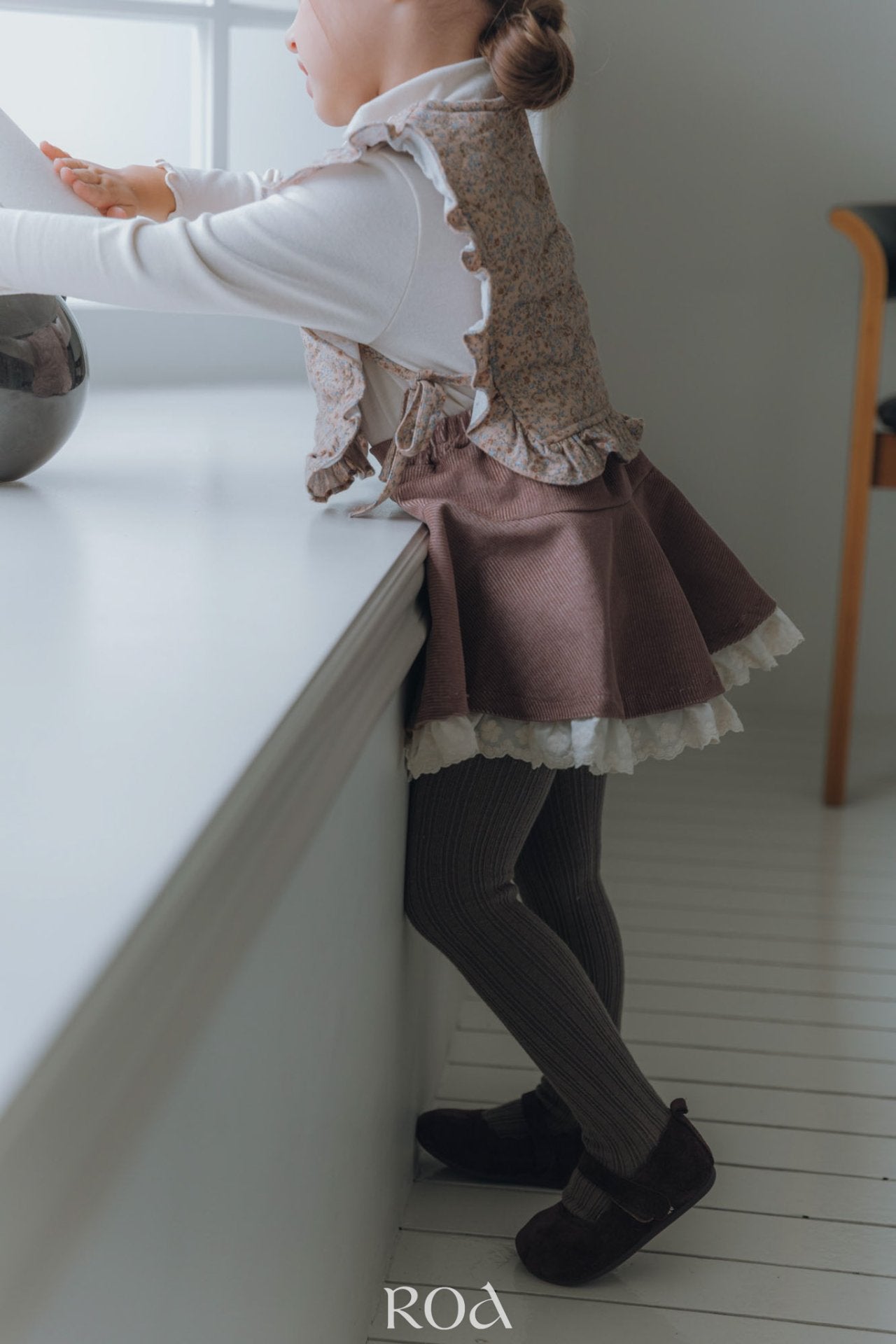 ［ROA］Basic mellow neck tops