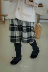 ［OREN］Brunel check suspender half pants