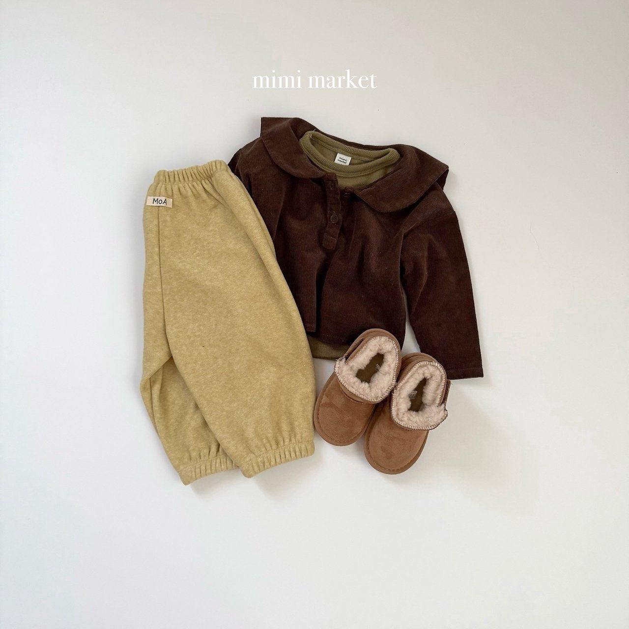 [mimi market] Corduroy sailor blouse