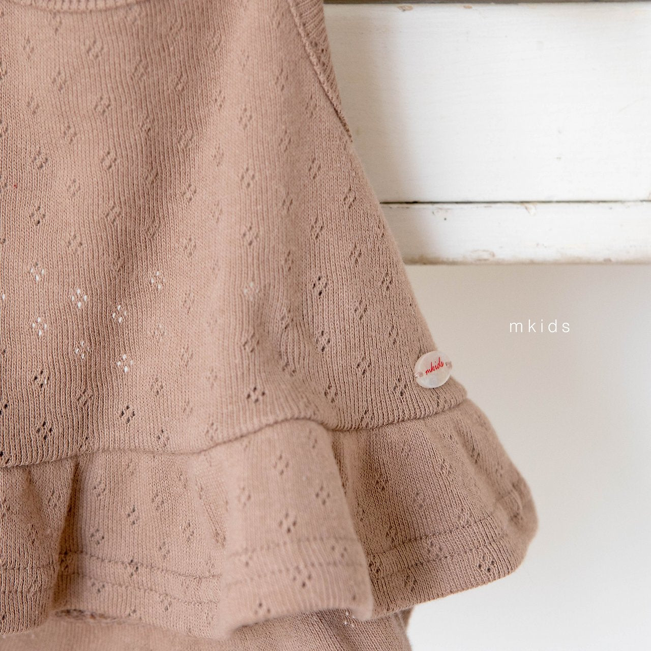［mkids］Eyelet halter bustier