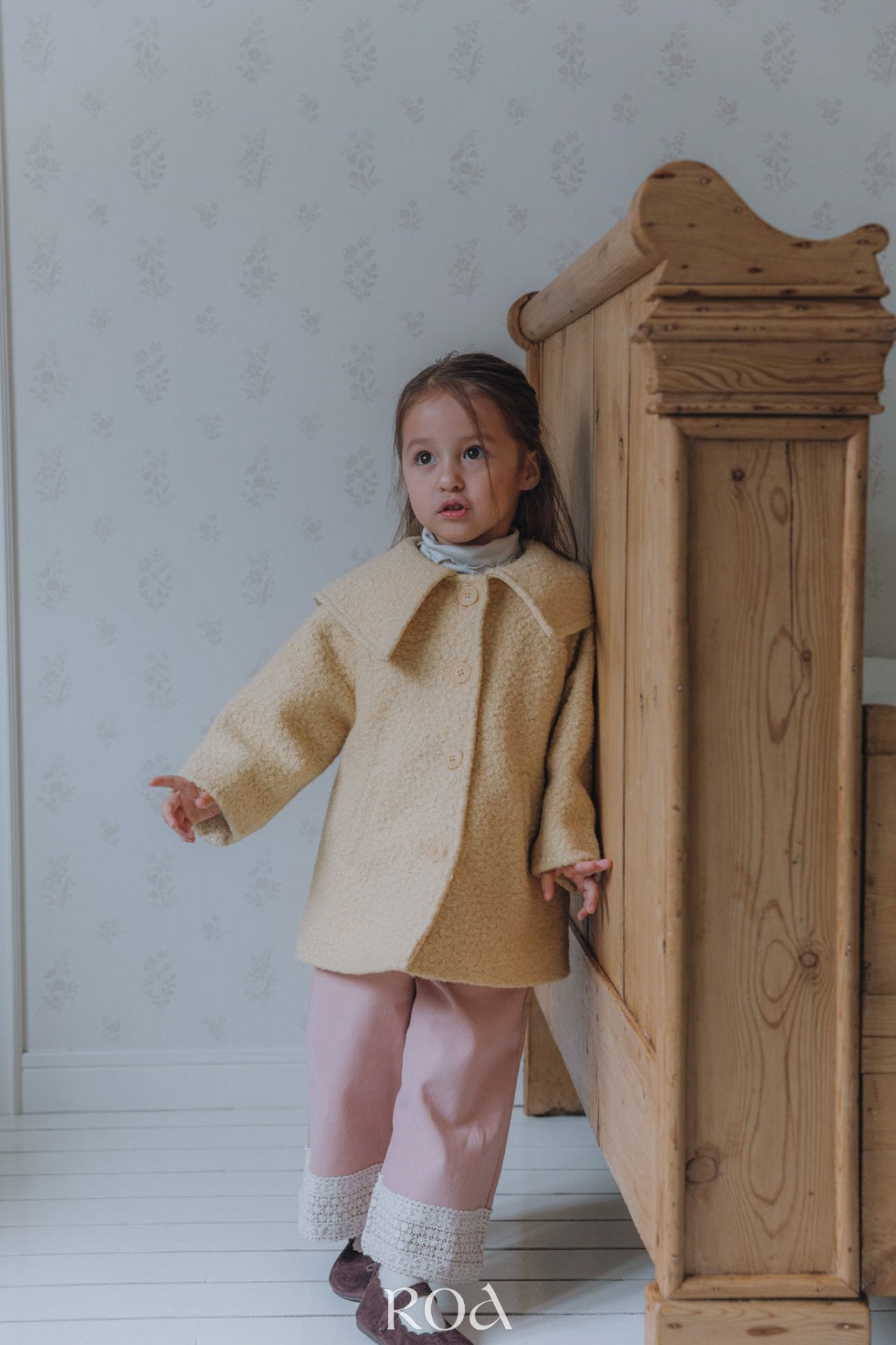 ［ROA］Basic mellow neck tops