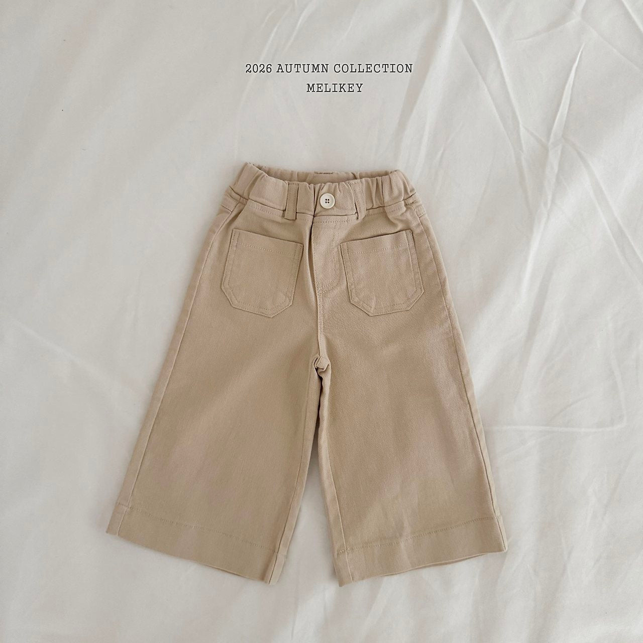 ［Melikey］Cotton wide pants