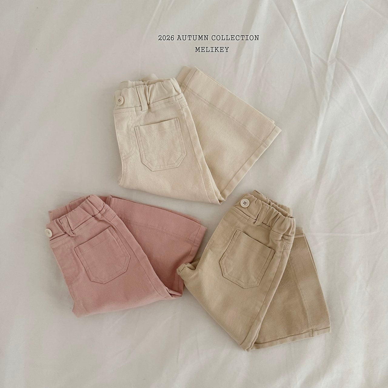 ［Melikey］Cotton wide pants
