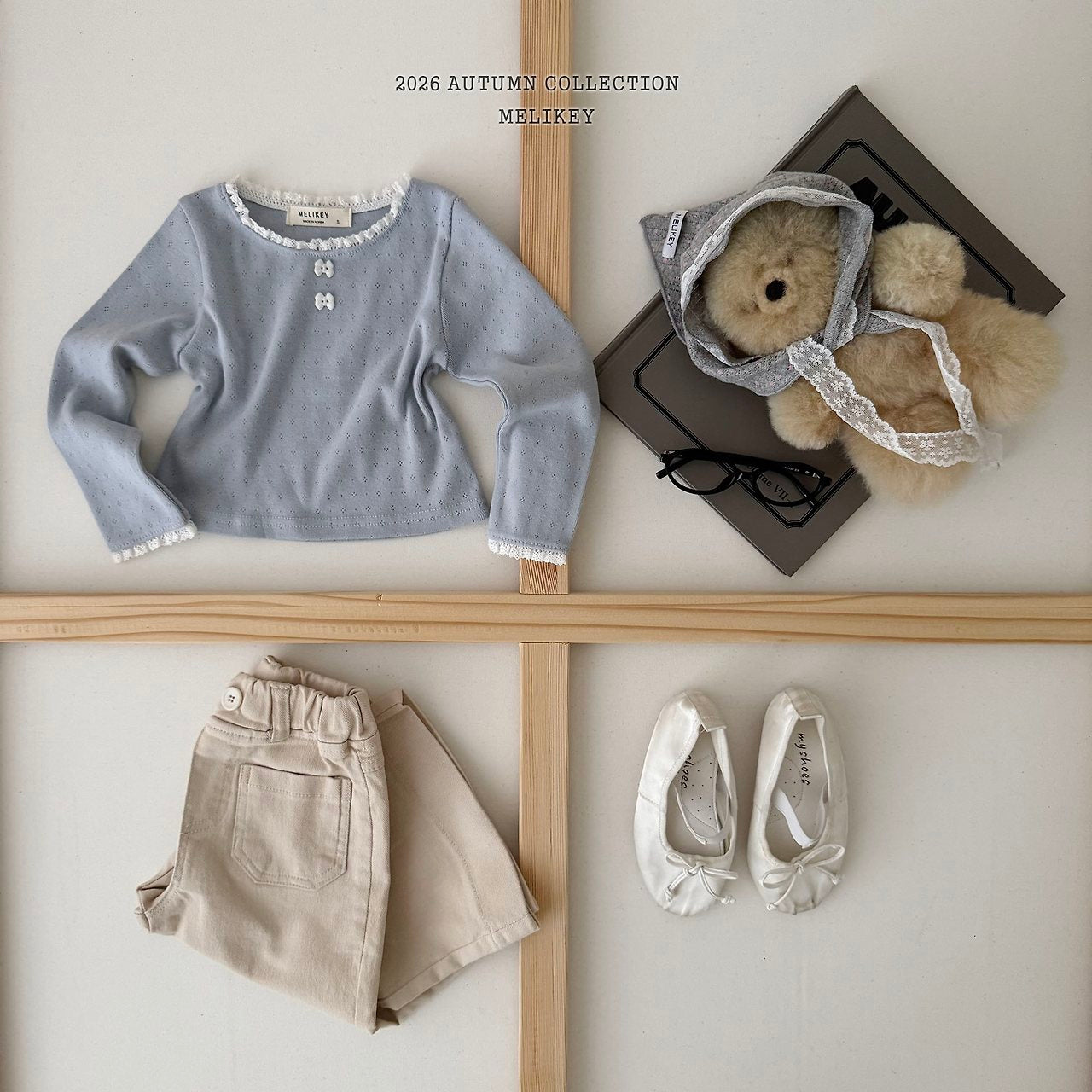 ［Melikey］Cotton wide pants