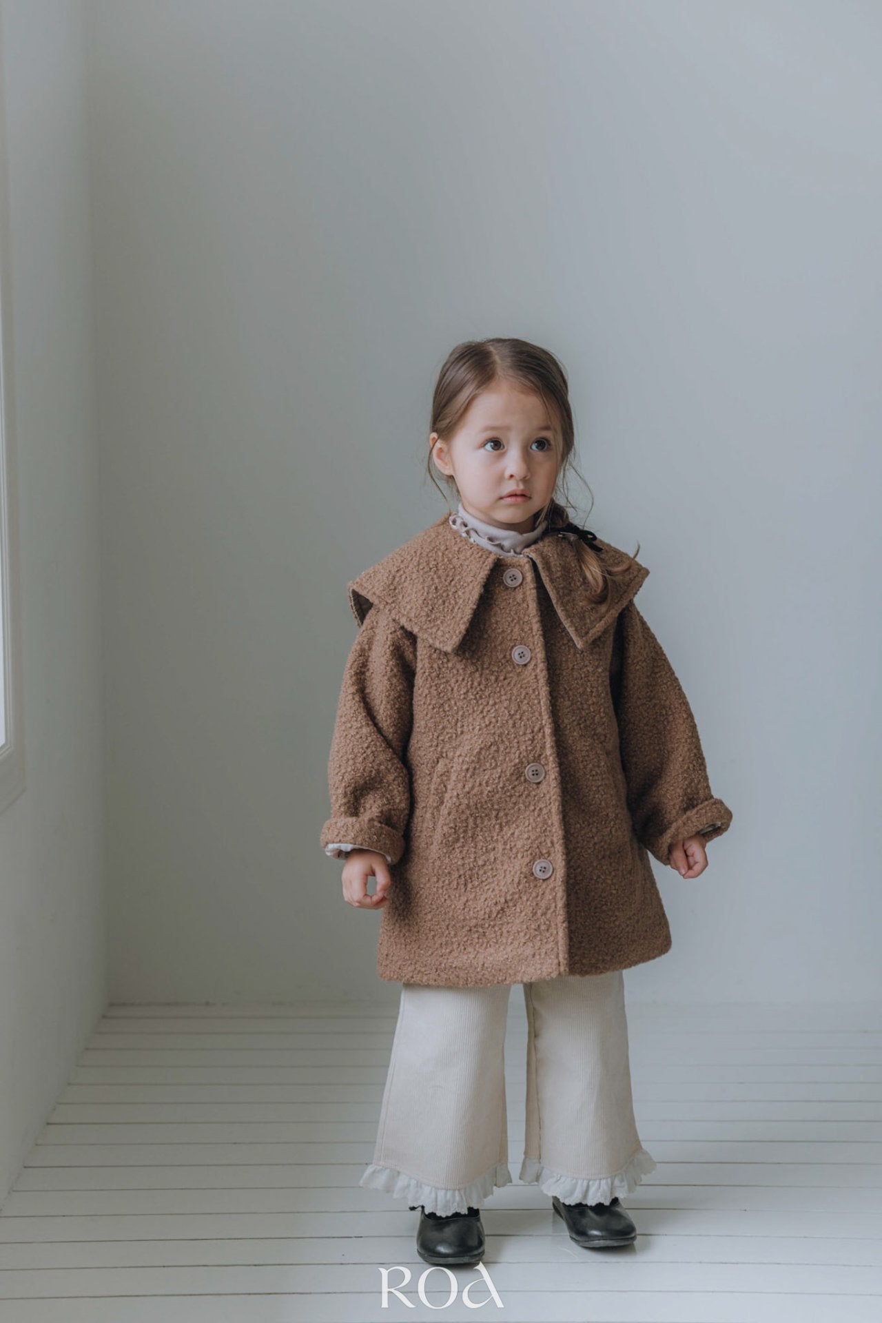 ［ROA］Basic mellow neck tops