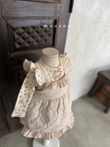 ［marron］Quilting frill one-piece