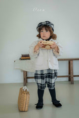 ［OREN］Brunel check suspender half pants