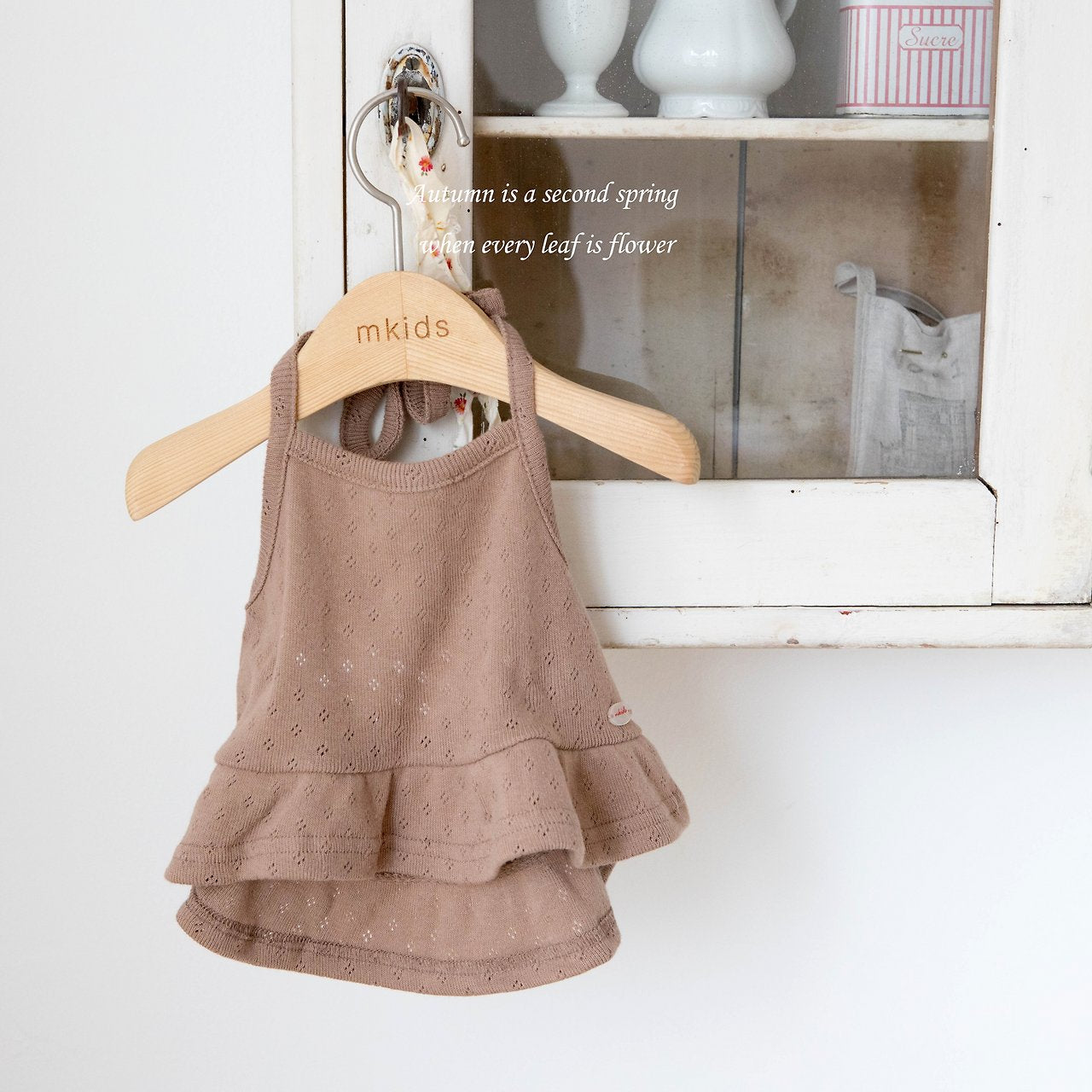 ［mkids］Eyelet halter bustier