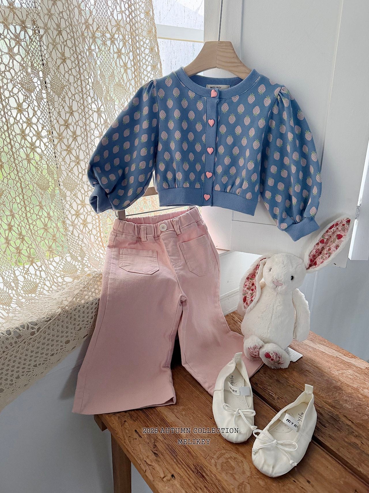 ［Melikey］Cotton wide pants