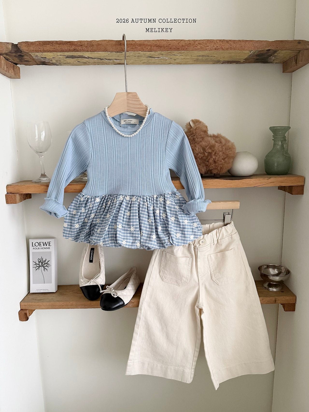 ［Melikey］Cotton wide pants