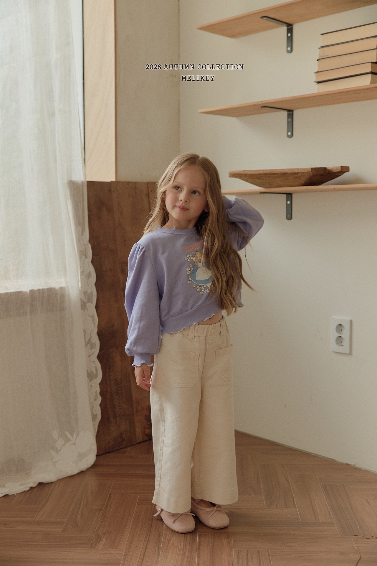 ［Melikey］Cotton wide pants