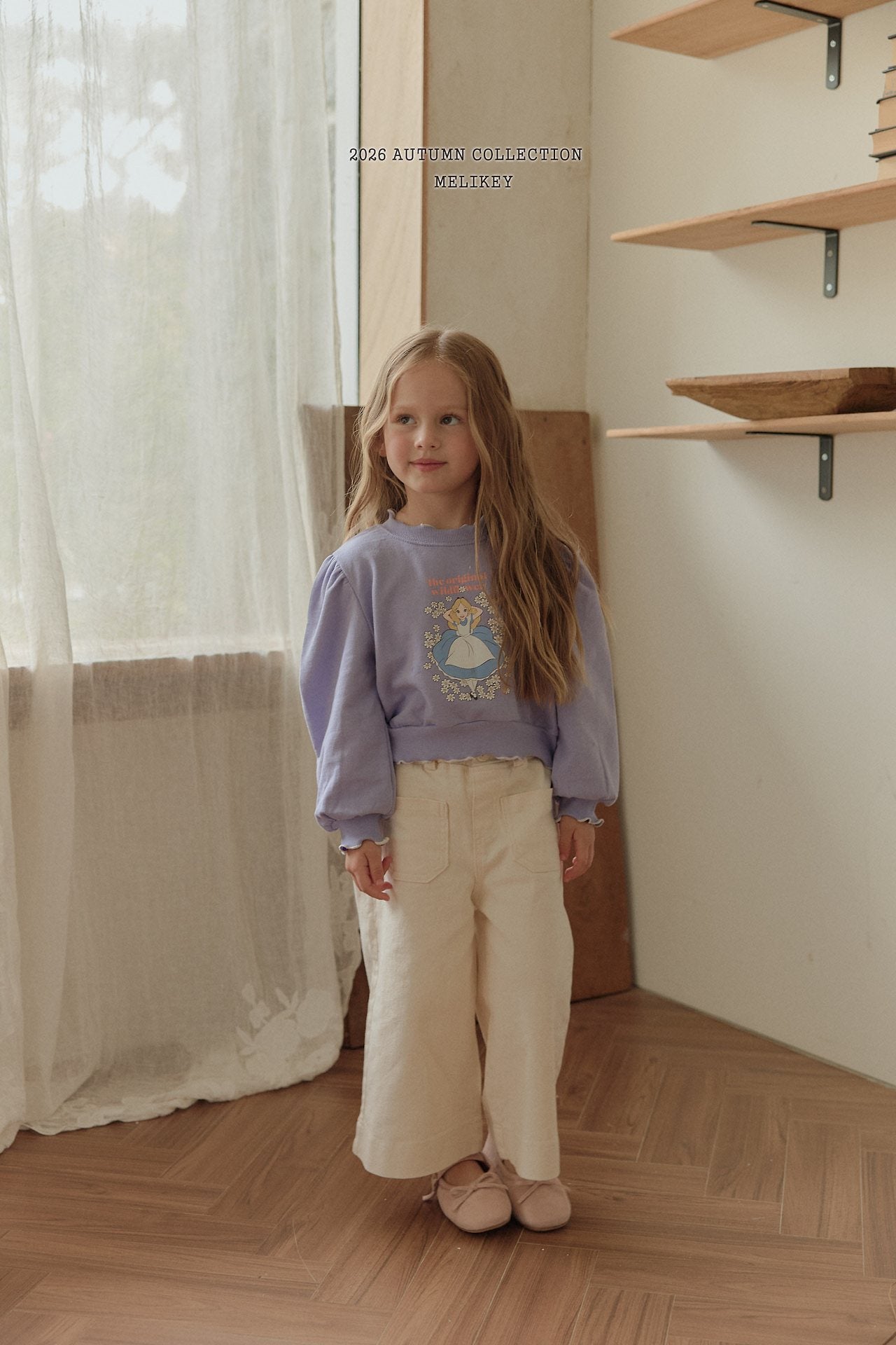 ［Melikey］Cotton wide pants