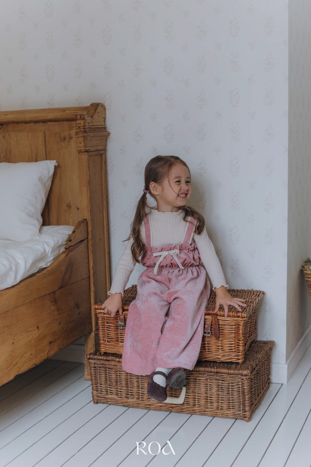 ［ROA］Shirring jumpsuit