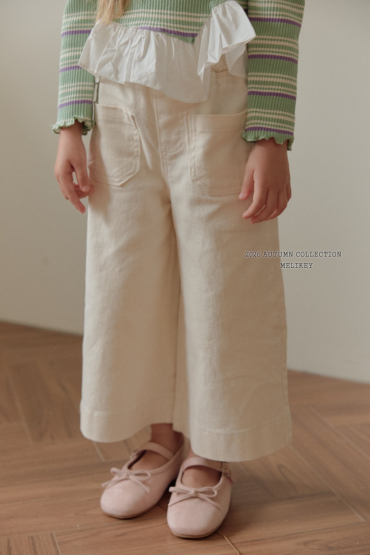 ［Melikey］Cotton wide pants