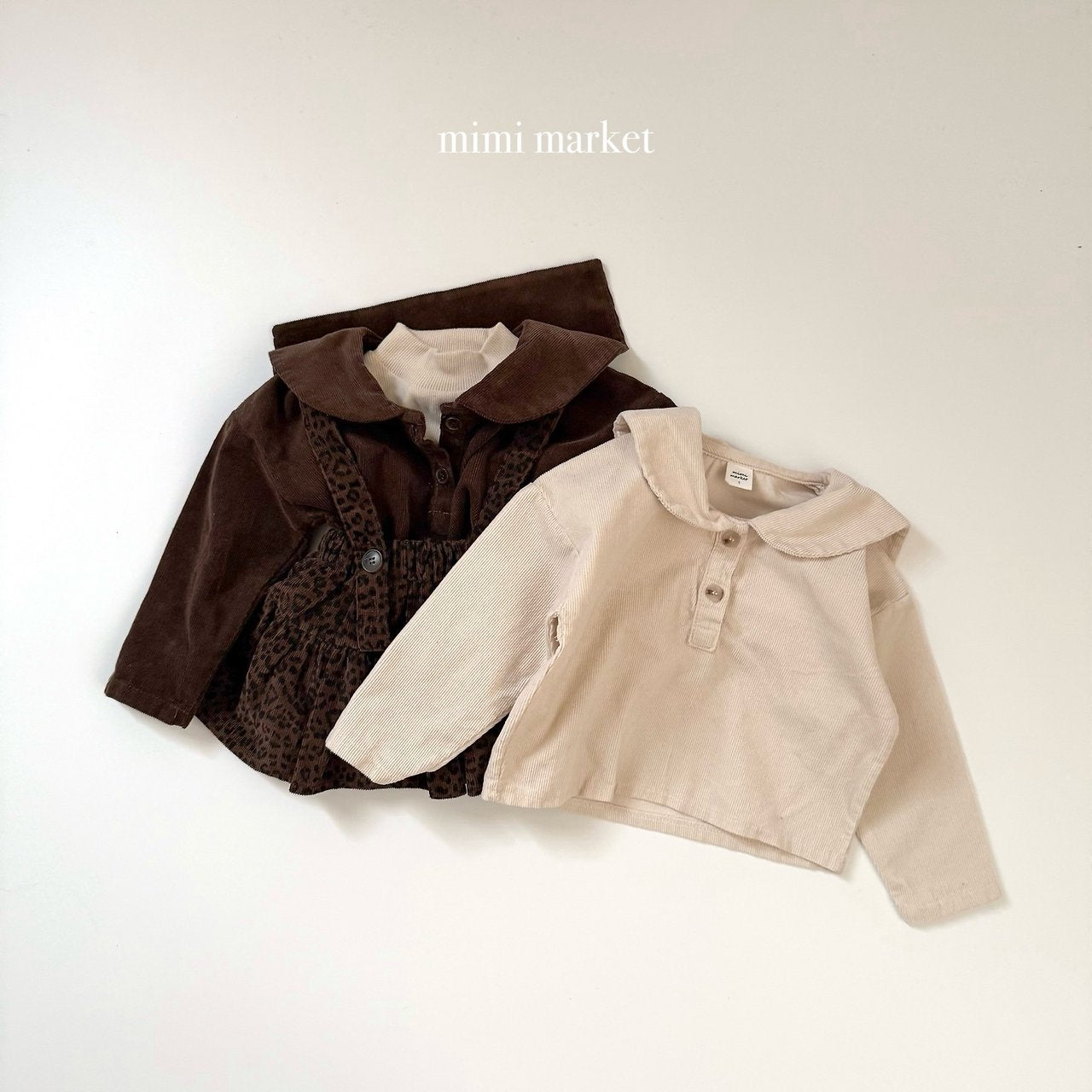 [mimi market] Corduroy sailor blouse