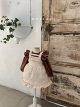 ［marron］Quilting frill one-piece