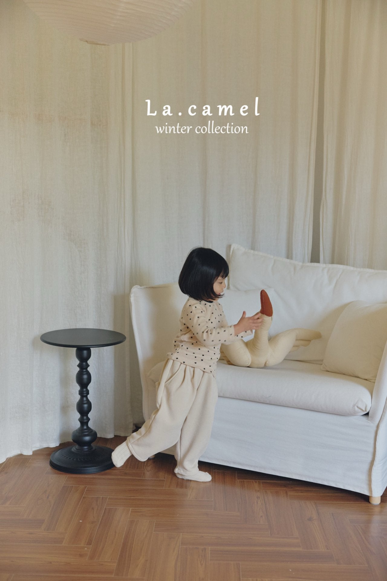 ［La.camel］Heart warm tee