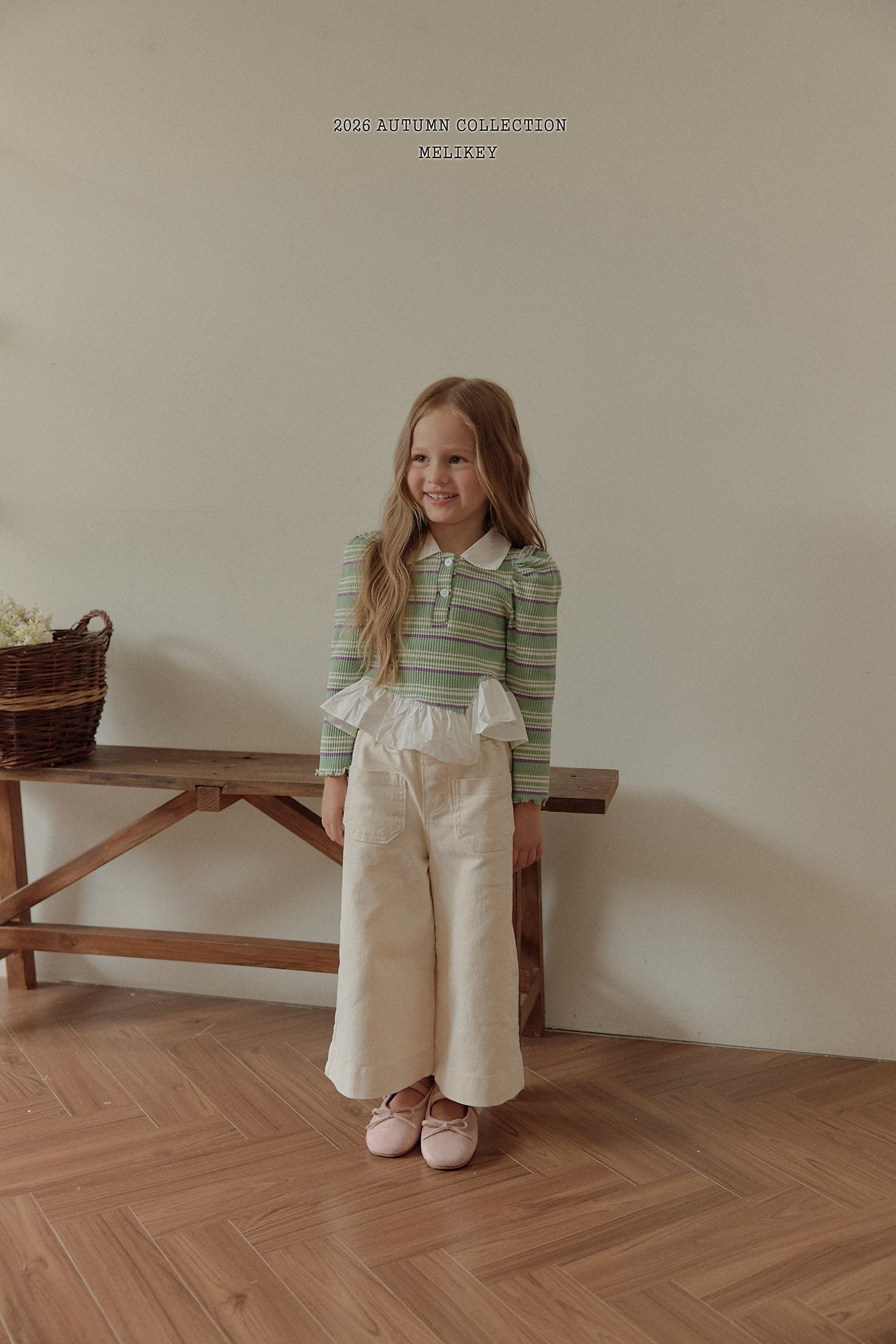 ［Melikey］Cotton wide pants