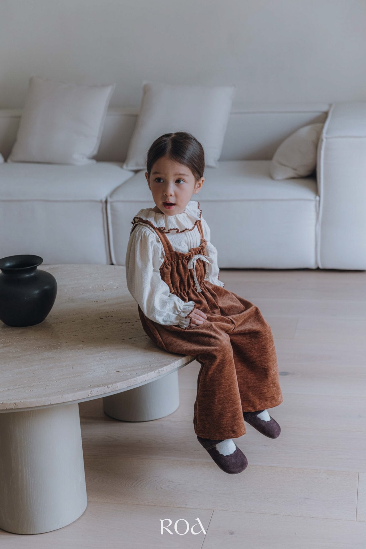 ［ROA］Shirring jumpsuit