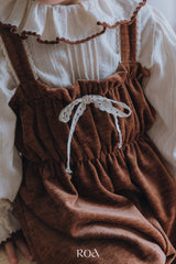 ［ROA］Shirring jumpsuit