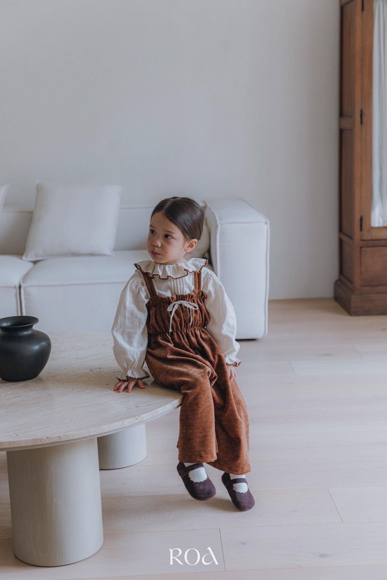 ［ROA］Shirring jumpsuit