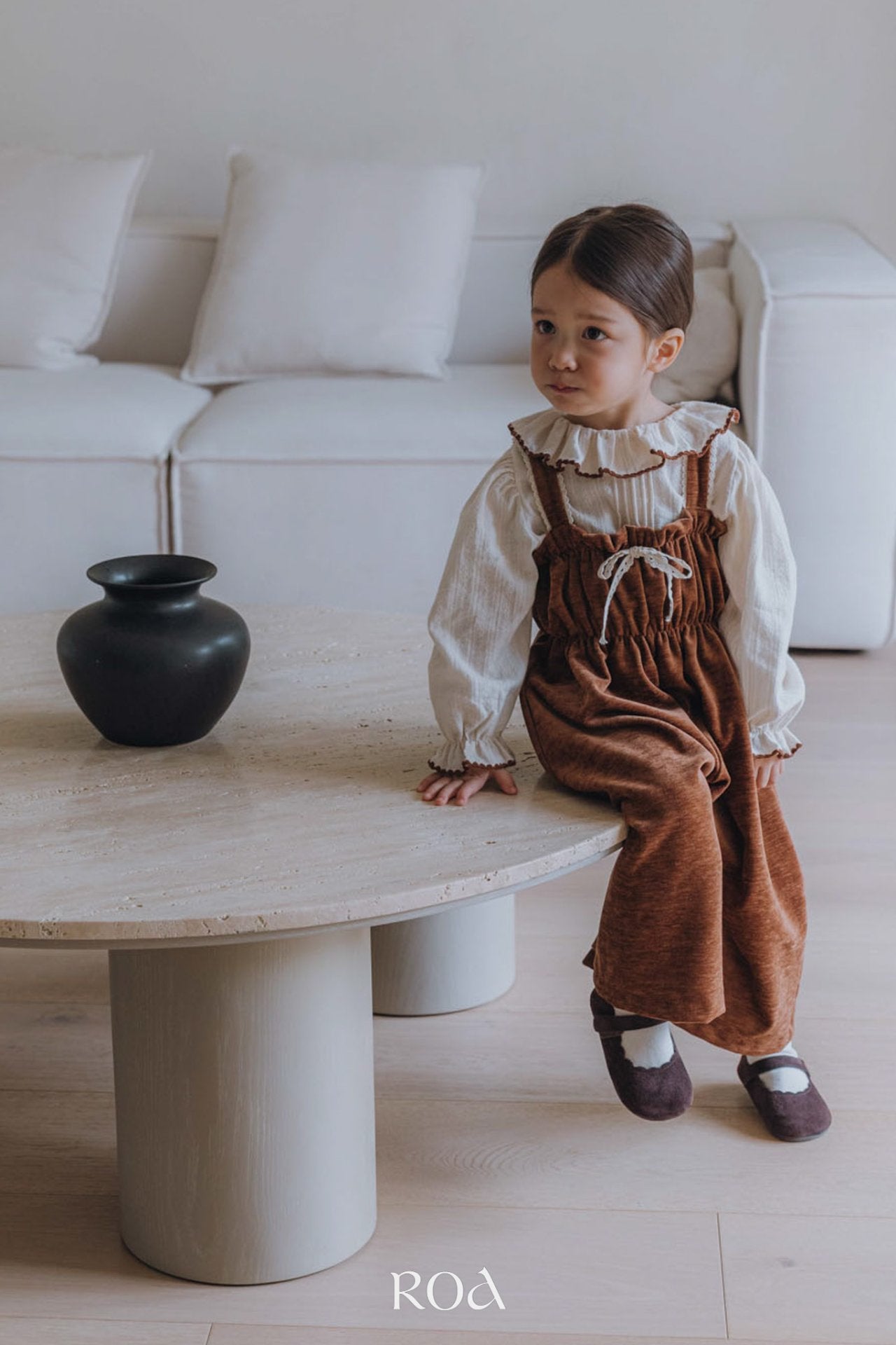 ［ROA］Shirring jumpsuit